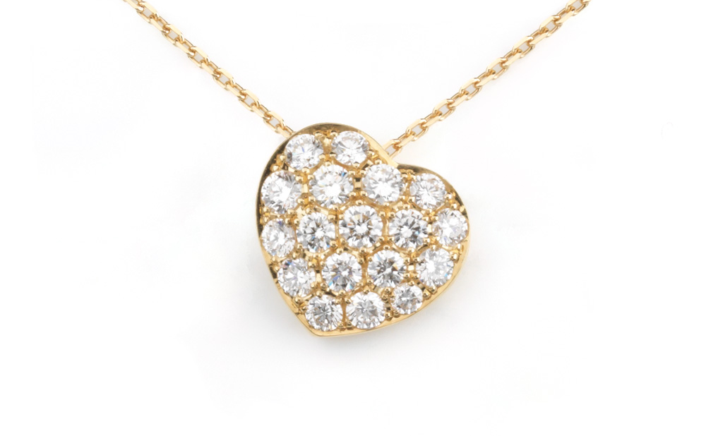 Necklace / K18 / Diamond (With K18 chain)