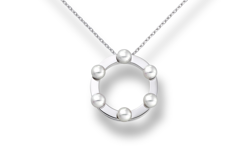 U-line / Pendant / PT / Akoya Cultured pearls