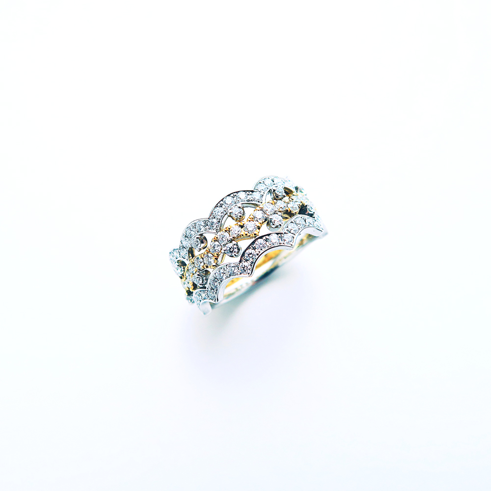 Uyeda Jeweller 青海波のダイヤモンドリング